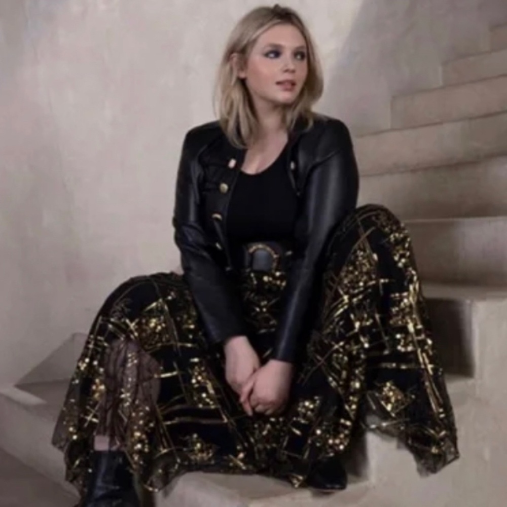 NWT Making the Cut Season 2 Ep 7 Andrea’s black and gold sequin size XS